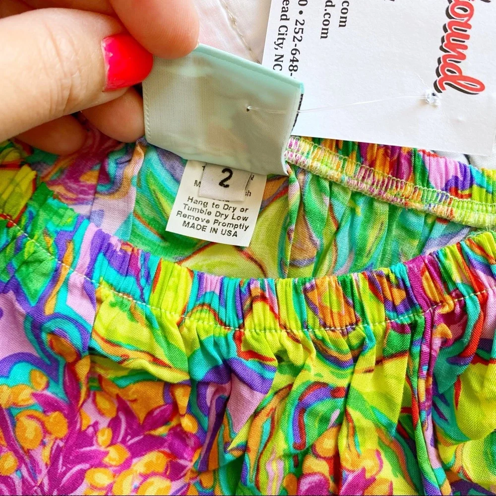 NWT Haley and the Hound Tropical Beach Print Sun Dress sz 2